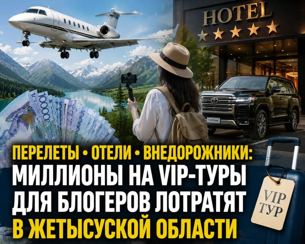 ПЕРЕЛЕТЫ ОТЕЛИ ВНЕДОРОЖНИКИ: МИЛЛИОНЫ НА VIP-ТУРЫ ДЛЯ БЛОГЕРОВ ПОТРАТЯТ В ЖЕТЫСУСКОЙ ОБЛАСТИ